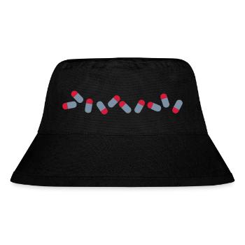 Pillen - Stanley/Stella recycelter Bucket Hat - Schwarz - Vorne