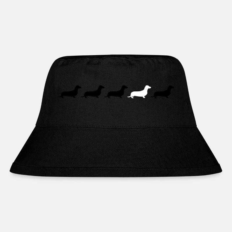 dachshund - Stanley/Stella Recycled Bucket Hat - black