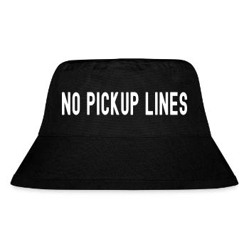 NO PICKUP LINES - Stanley/Stella Recycled Bucket Hat - black - Front