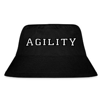 agility - Stanley/Stella recycelter Bucket Hat - Schwarz - Vorne