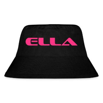 Ella Name Geschenk - Stanley/Stella recycelter Bucket Hat - Schwarz - Vorne