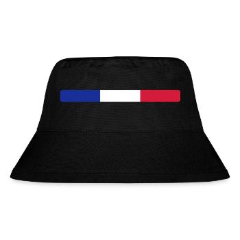France - Stanley/Stella recycelter Bucket Hat - Schwarz - Vorne
