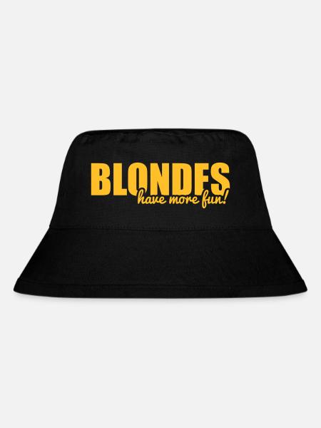 Blondes have more fun! - Stanley/Stella Recycled Bucket Hat - black