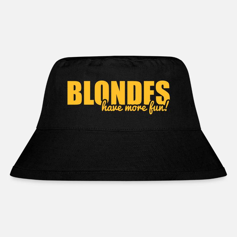Blondes have more fun! - Stanley/Stella Recycled Bucket Hat - black