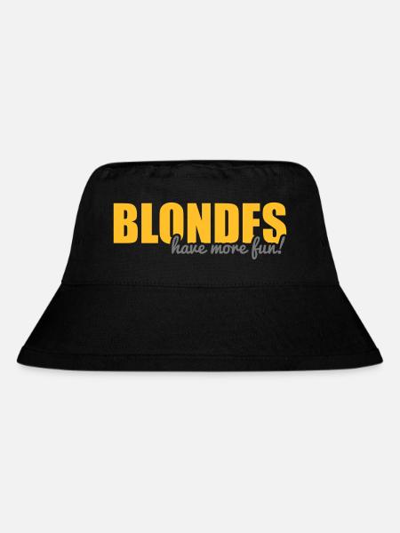 Blondes have more fun! - Stanley/Stella Recycled Bucket Hat - black