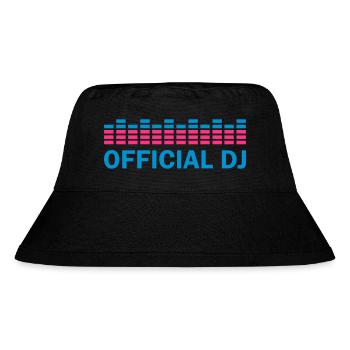 official dj - Stanley/Stella recycelter Bucket Hat - Schwarz - Vorne