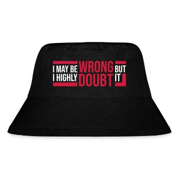 I may be wrong - Stanley/Stella Recycled Bucket Hat - black - Front