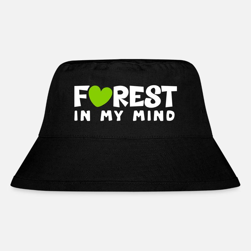 Forest - Stanley/Stella Recycled Bucket Hat - black