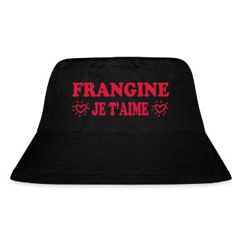 FRANGINE je t4aime - Bob recyclé Stanley/Stella - noir - Devant