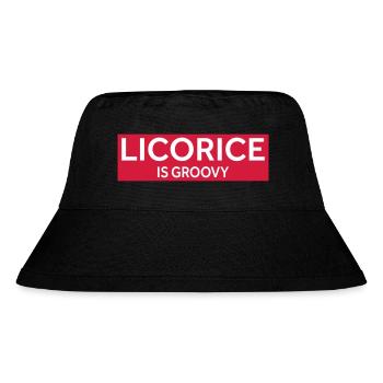 LICORICE IS GROOVY - Stanley/Stella Recycled Bucket Hat - black - Front
