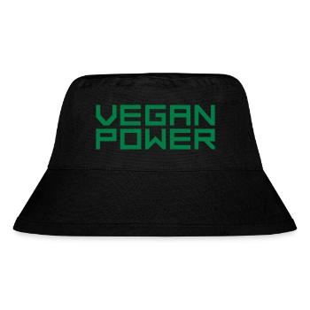 Logo Vegan Power - Bob recyclé Stanley/Stella - noir - Devant