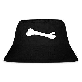 bone - Stanley/Stella Recycled Bucket Hat - black - Front