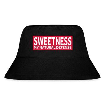 SWEETNESS - MY NATURAL DEFENSE - Stanley/Stella recycelter Bucket Hat - Schwarz - Vorne