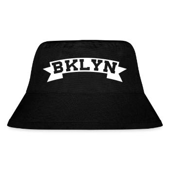 BKLYN / BROOKLYN - Stanley/Stella recycelter Bucket Hat - Schwarz - Vorne