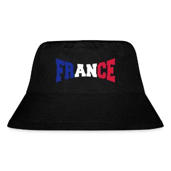 France Logo Design - Stanley/Stella Recycled Bucket Hat - black - Front