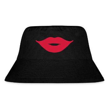 Bouche féminine sourire effronté - Bob recyclé Stanley/Stella - noir - Devant