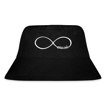 Musik - music is life - Musiker - Stanley/Stella recycelter Bucket Hat - Schwarz - Vorne