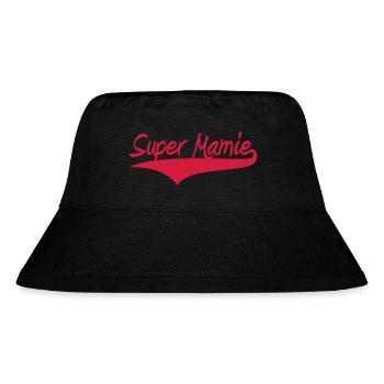 Super Mamie ! - Stanley/Stella recycelter Bucket Hat - Schwarz - Vorne