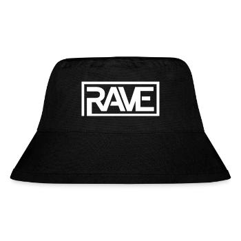 Rave 2.0 - Stanley/Stella recycelter Bucket Hat - Schwarz - Vorne