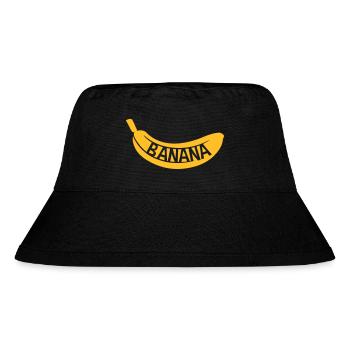 jaune texte banana logo fruits banane délicieux sain il - Bob recyclé Stanley/Stella - noir - Devant