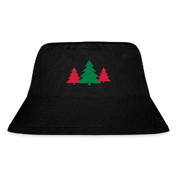 Christbaum, Gruppe - Stanley/Stella recycelter Bucket Hat - Schwarz - Vorne