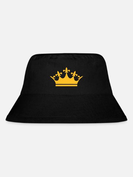 Crown Winner King Queen Princess - Stanley/Stella Recycled Bucket Hat - black