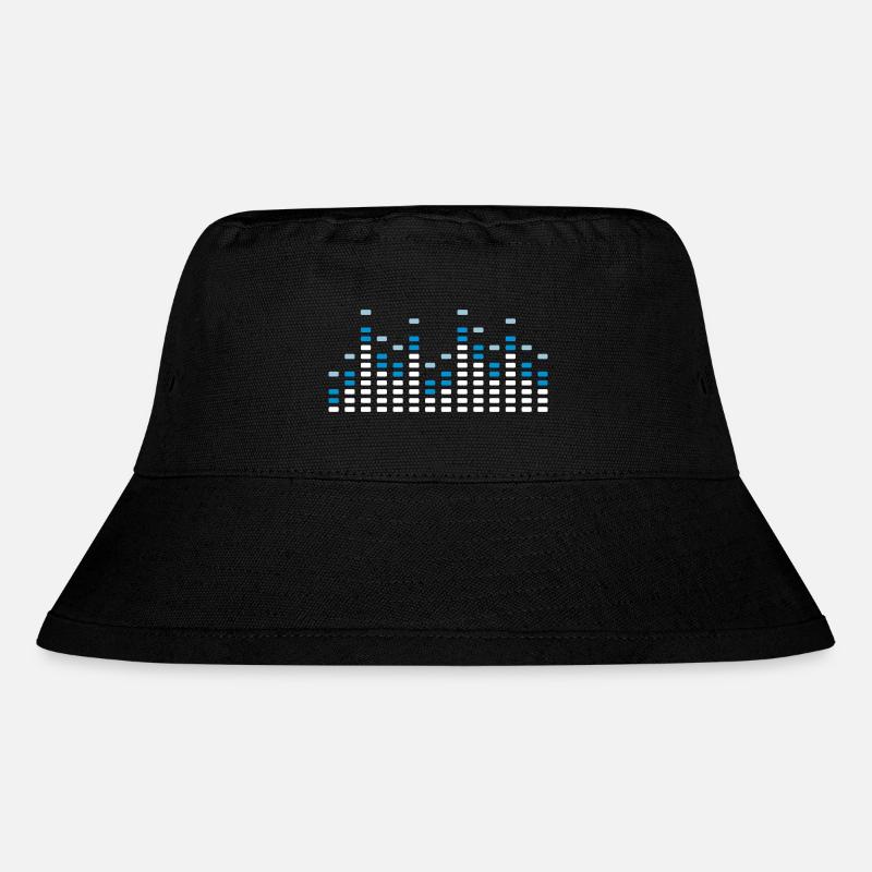 Music Equalizer - Stanley/Stella Recycled Bucket Hat - black