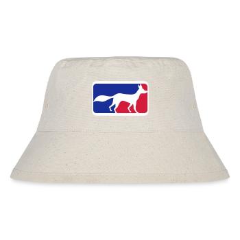 Fuchs Sport Logo Rot Blau Symbol Silhouette Umriss - Stanley/Stella recycelter Bucket Hat - Naturweiß - Vorne