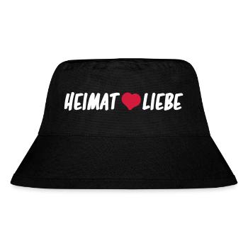 Heimat Liebe - Stanley/Stella recycelter Bucket Hat - Schwarz - Vorne
