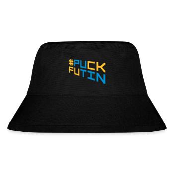 puck futin logo design - Stanley/Stella Recycled Bucket Hat - black - Front
