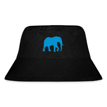 elephant - Stanley/Stella recycelter Bucket Hat - Schwarz - Vorne