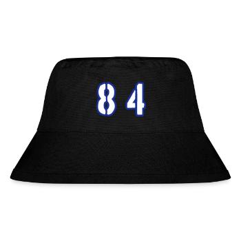 84 Zahl Symbol - Stanley/Stella recycelter Bucket Hat - Schwarz - Vorne