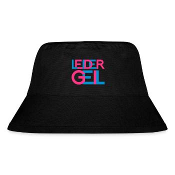 leider geil - Stanley/Stella recycelter Bucket Hat - Schwarz - Vorne