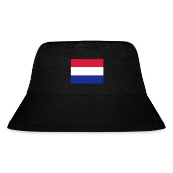drapeau_pays_bas - Stanley/Stella recycelter Bucket Hat - Schwarz - Vorne