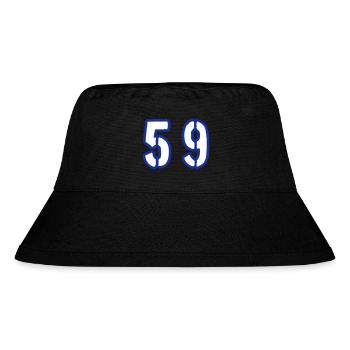59 Zahl Symbol - Stanley/Stella recycelter Bucket Hat - Schwarz - Vorne