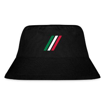italy stripe flag - Stanley/Stella recycelter Bucket Hat - Schwarz - Vorne