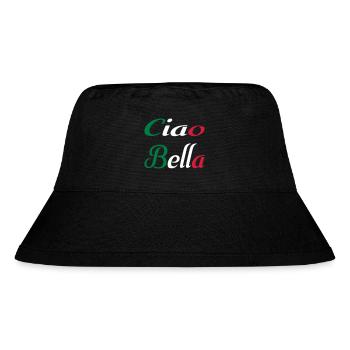 Ciao Bella - Stanley/Stella recycelter Bucket Hat - Schwarz - Vorne