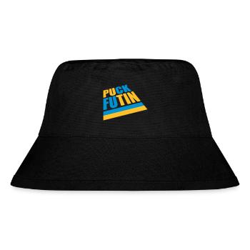 puck futin logo design - Stanley/Stella Recycled Bucket Hat - black - Front
