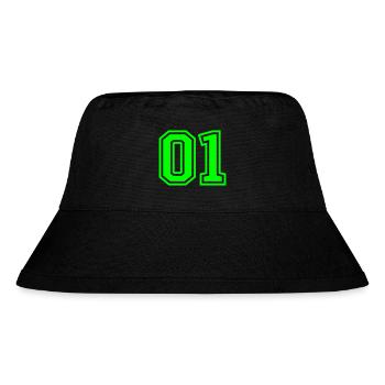 01 One Number - Stanley/Stella Recycled Bucket Hat - black - Front
