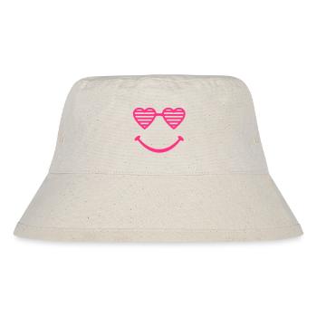 Herz Shades - Stanley/Stella recycelter Bucket Hat - Naturweiß - Vorne