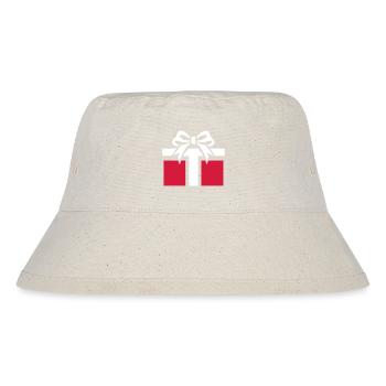 Weihnachtsgeschenke-Zauber - Stanley/Stella recycelter Bucket Hat - Naturweiß - Vorne