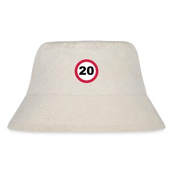 20th birthday / 20 / road sign - Stanley/Stella Recycled Bucket Hat - natural - Front