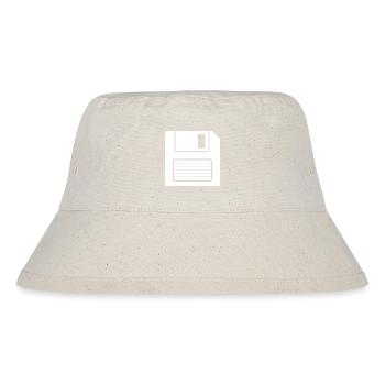 Floppy disk storage symbol - Stanley/Stella Recycled Bucket Hat - natural - Front