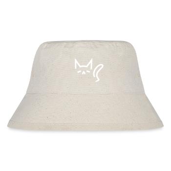 Cat - Stanley/Stella recycelter Bucket Hat - Naturweiß - Vorne