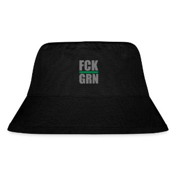FCK GRN | Couleurs modifiables - Bob recyclé Stanley/Stella - noir - Devant