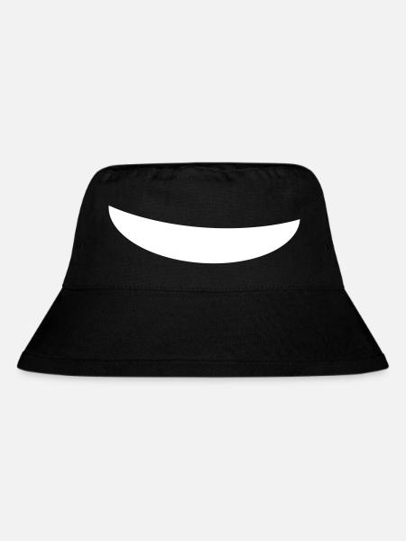 Einfach Lächeln und grinsen - Stanley/Stella recycelter Bucket Hat - Schwarz