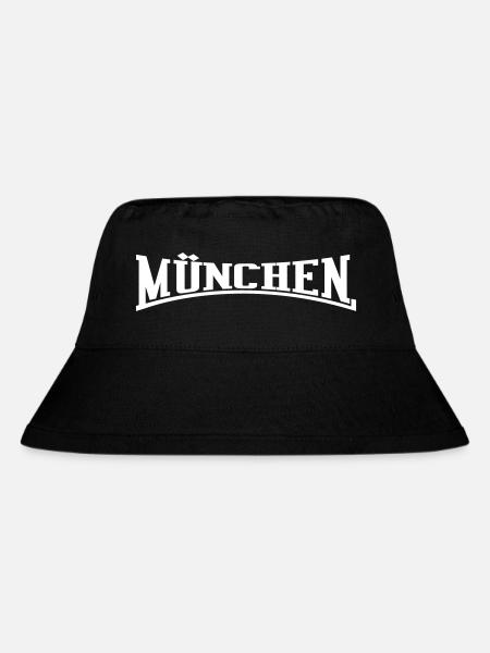 Munich lettering - Stanley/Stella Recycled Bucket Hat - black