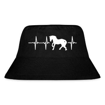 A HEART FOR HORSES! - Stanley/Stella Recycled Bucket Hat - black - Front