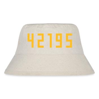 Marathon 42195 meters - Stanley/Stella Recycled Bucket Hat - natural - Front