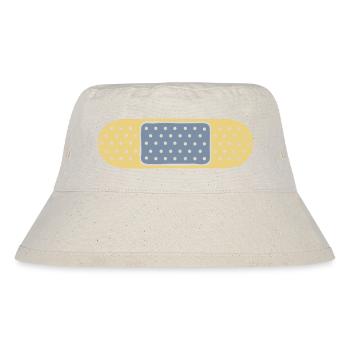 Design Punkte Pflaster - Stanley/Stella recycelter Bucket Hat - Naturweiß - Vorne